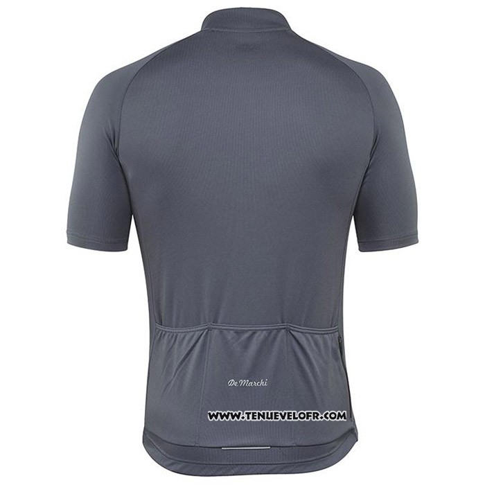 2020 Maillot Cyclisme De Marchi Gris Manches Courtes et Cuissard